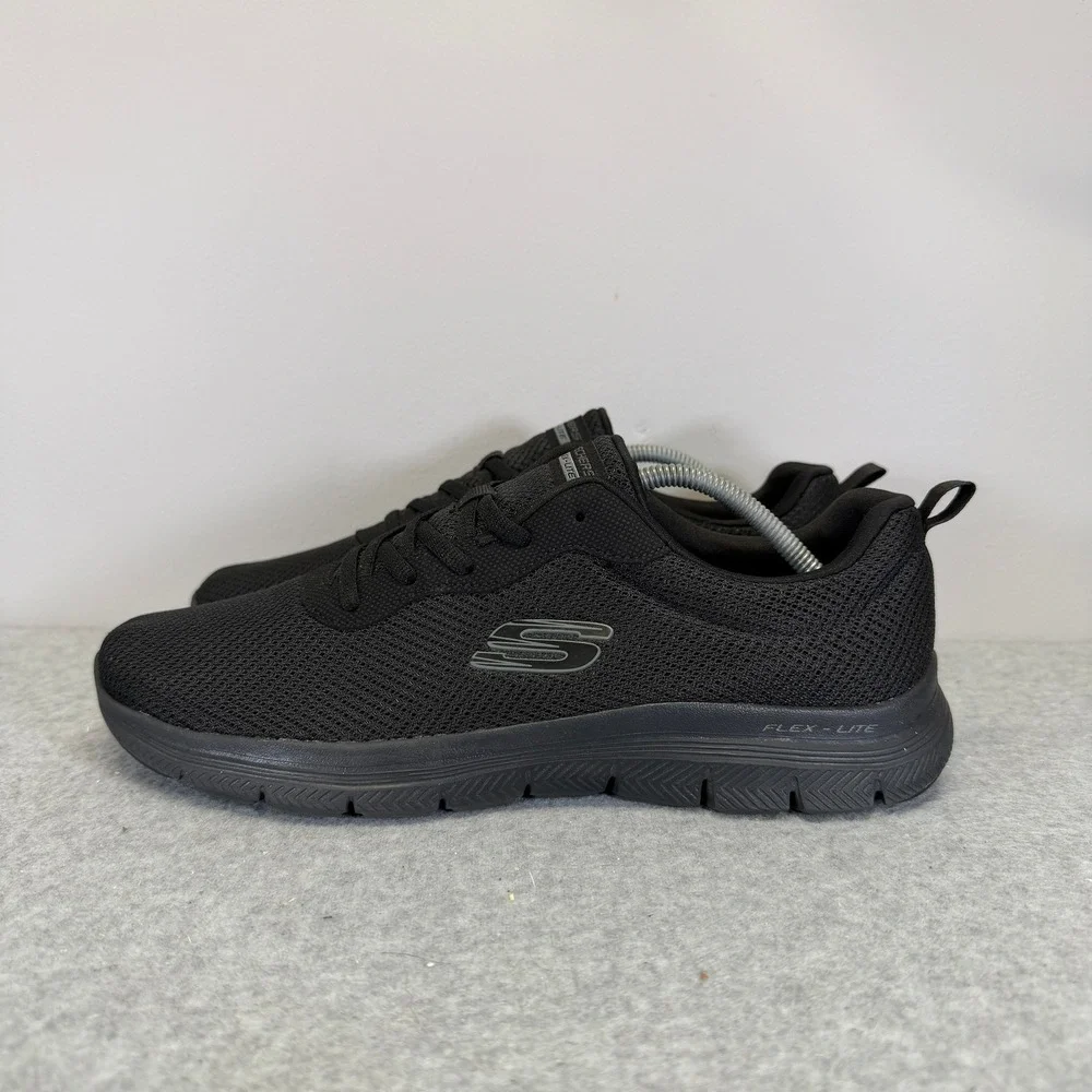 Skechers Flex-Lite Womens Shoes Size 9 Black Mesh Walking Comfort Sneaker 149303